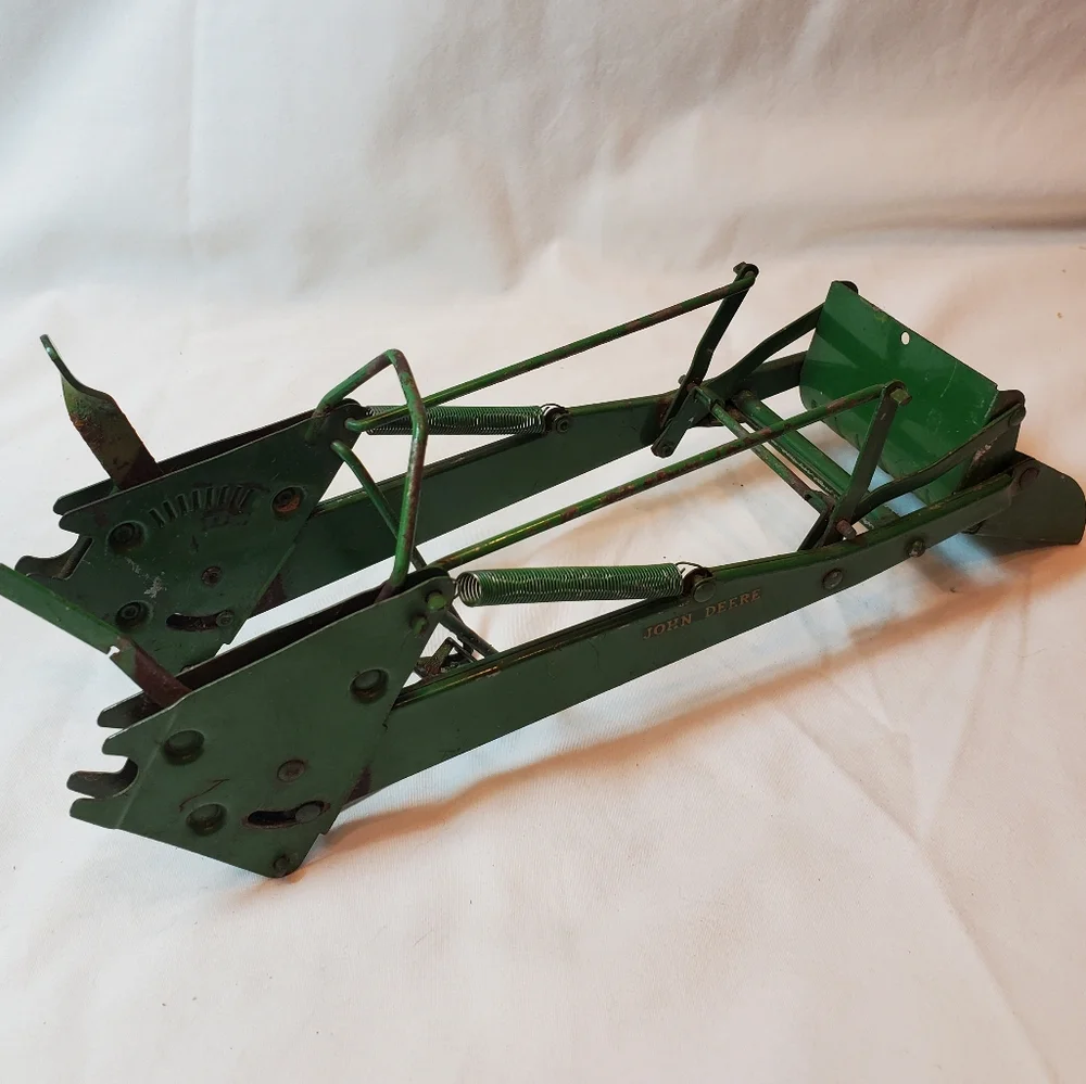 John Deere Vintage 1960's Front End Loader Bucket Toy Made in USA